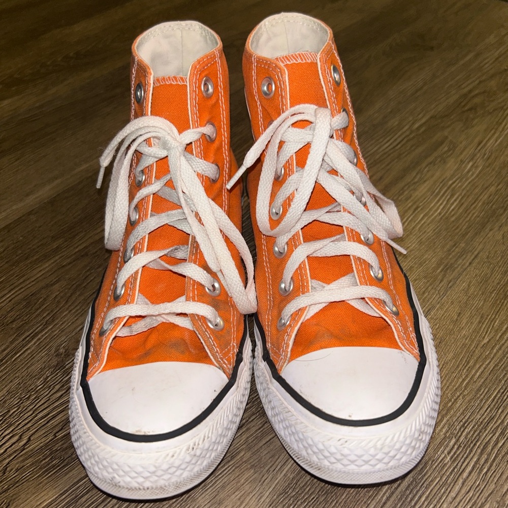 Converse Orange High-Top Sneakers